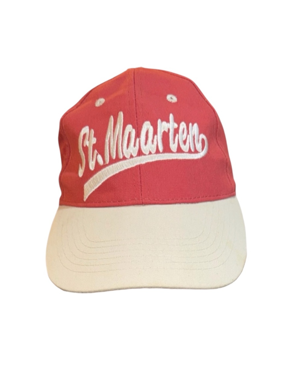 Vintage St. Maarten Red and White Cap
